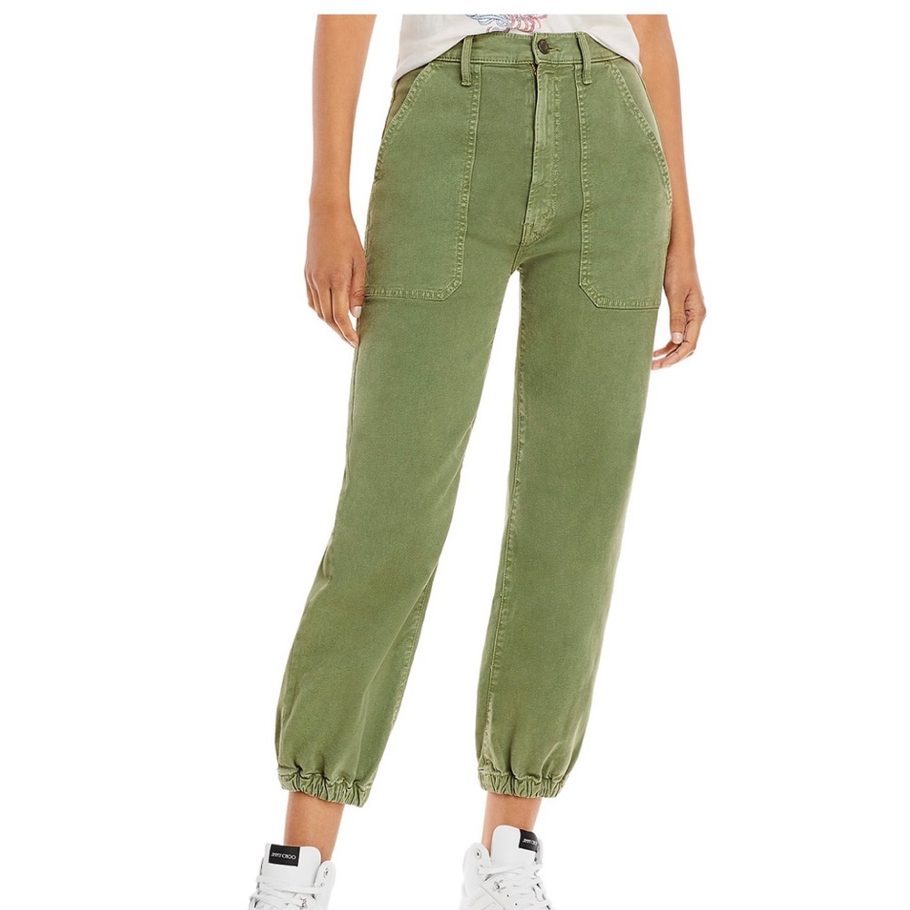 MOTHER The Wrapper Jeans in Avocado